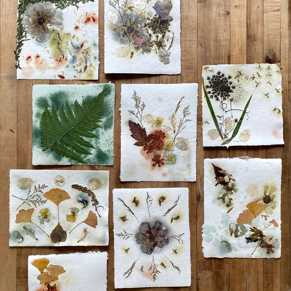 May 18th-Papermaking with Natural Dyes & Foraged Elements