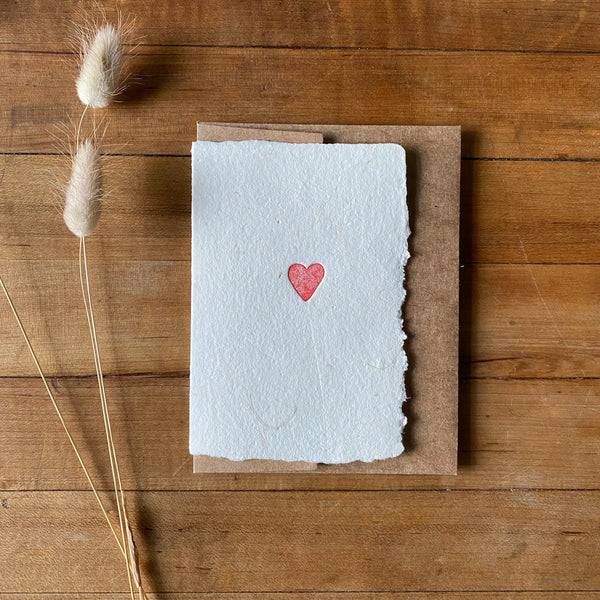Tiny heart handmade card